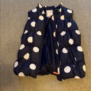 Gymboree polka dot vest size L 10/12